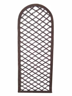 Weidenspalier Mit Rahmen Rund, 180x60 Cm