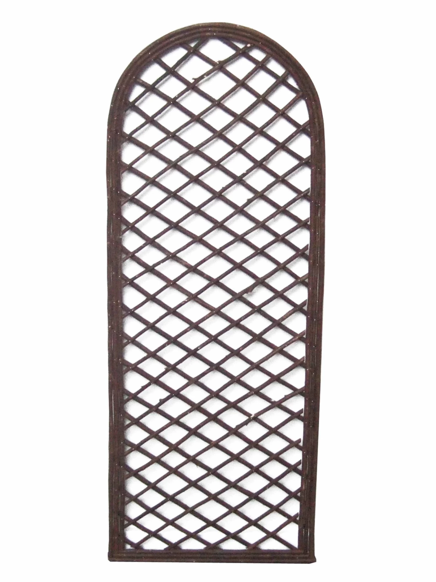 Weidenspalier Mit Rahmen Rund, 180x60 Cm 1 Weidenspalier Mit Rahmen Rund, 180x60 Cm