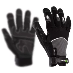 Kölle Arbeitshandschuhe "Esko" Gr. 10, Schwarz, Mit Fingerschutz