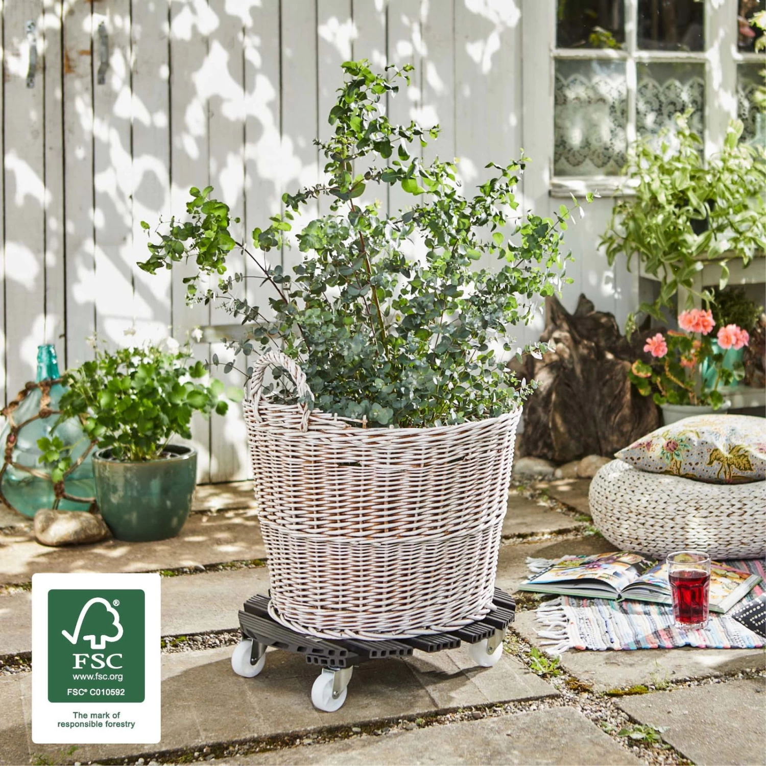 Multi Roller WPC, 120 Kg Tragkraft, Ca. 50 X 50 X 11 Cm 2 Multi Roller WPC, 120 Kg Tragkraft, Ca. 50 X 50 X 11 Cm – Bild 2