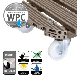 Multi Roller WPC, Tragkraft 150 Kg, Taupe, Ca. 11 X 39 X 39 Cm 8 Multi Roller WPC, Tragkraft 150 Kg, Taupe, Ca. 11 X 39 X 39 Cm -Gartengeschäft 0920600508 multi roller wpc taupe 5 116699