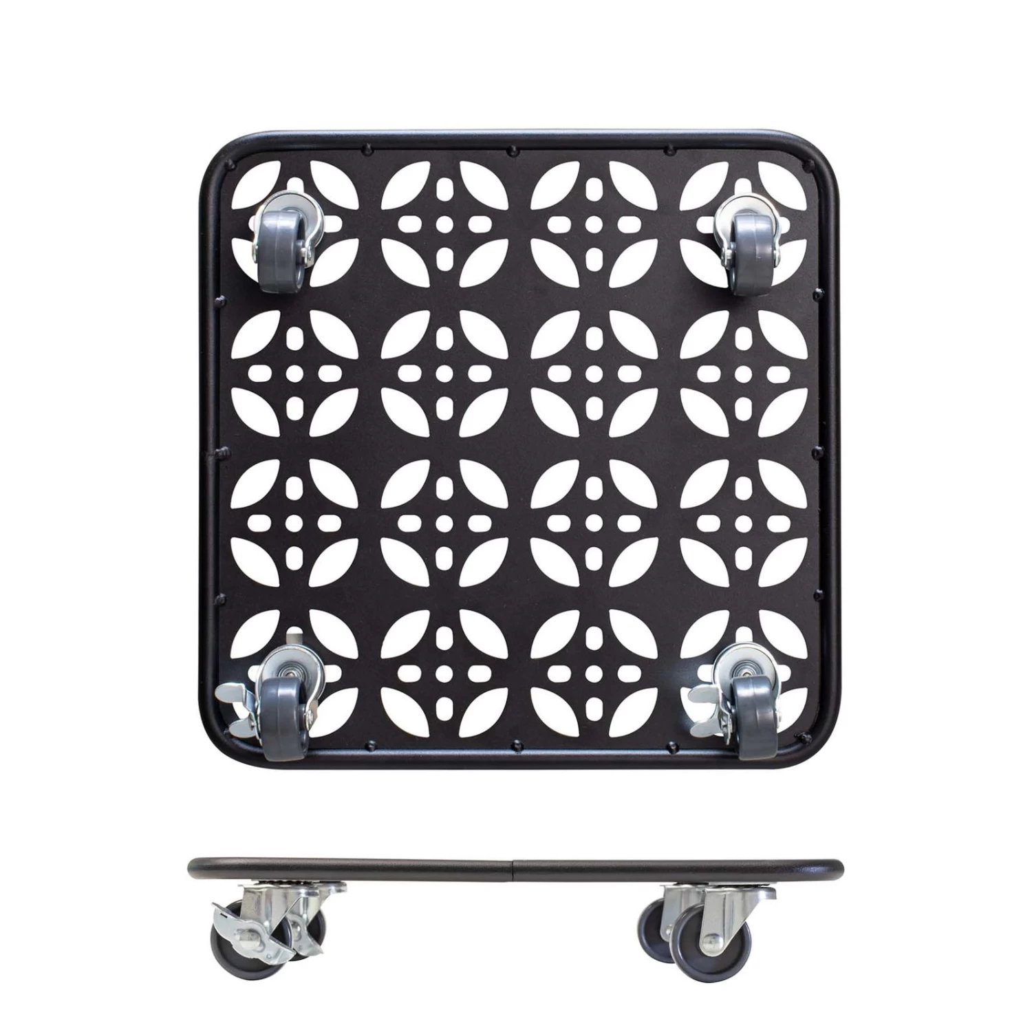 Pflanzenroller GH0936/0937, Tragkraft 80 Kg, Schwarz, Ø 30 Cm 5 Pflanzenroller GH0936/0937, Tragkraft 80 Kg, Schwarz, Ø 30 Cm – Bild 5