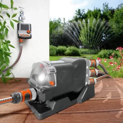 Wasserverteiler, Gardena, Bis 6 Anschlussgeräte, Für Bewässerungscomputer -Gartengeschäft 0930101138 Wasserverteiler automatic 1 61562