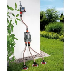 Wasserverteiler, Gardena, Bis 6 Anschlussgeräte, Für Bewässerungscomputer -Gartengeschäft 0930101138 Wasserverteiler automatic 6 61557