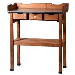 Pflanztisch, Natur, Kiefernholz, 78 X 38 X H91 Cm 7 Pflanztisch, Natur, Kiefernholz, 78 X 38 X H91 Cm -Gartengeschäft 0940700263 Pflanztisch mit Schubladen 1 118913