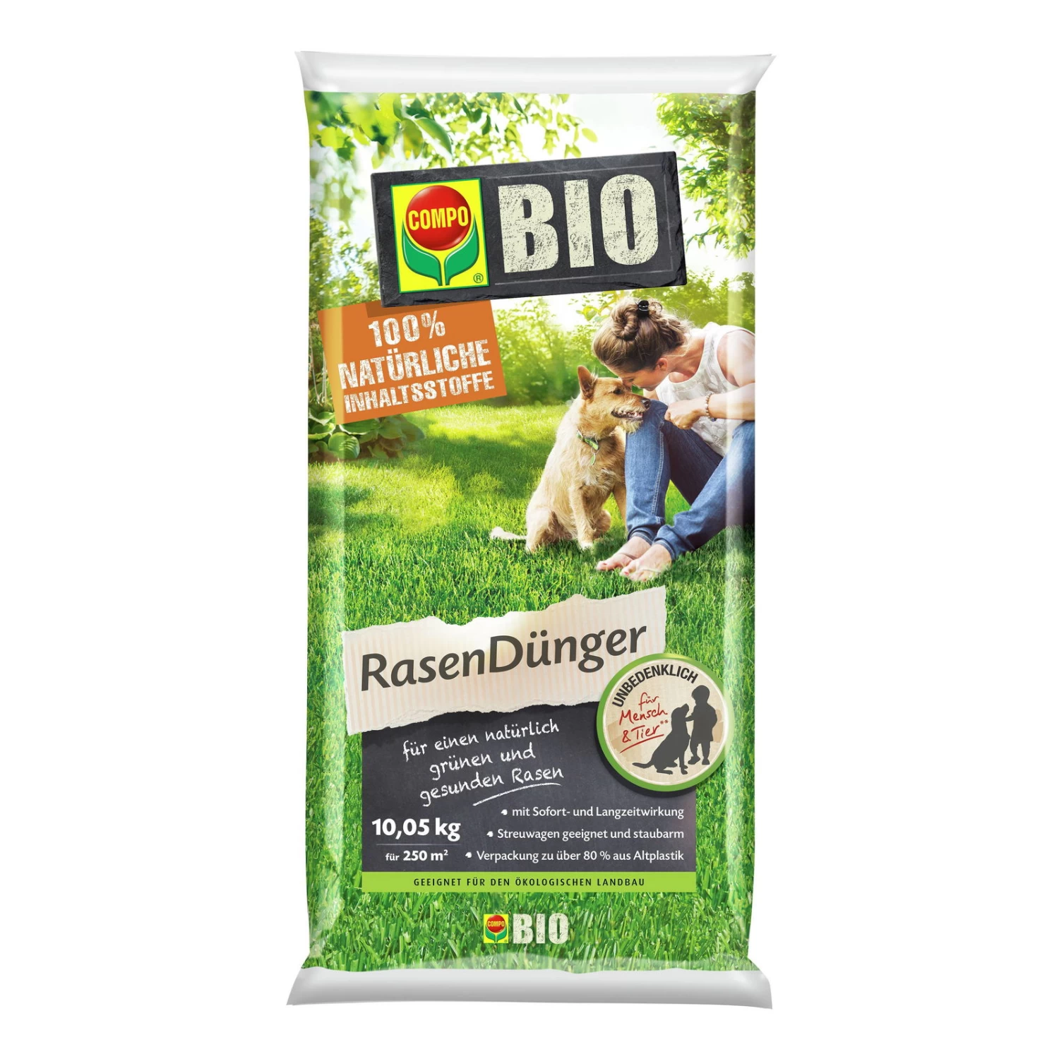Compo Bio Rasendünger Für 250 Qm, 10,05 Kg 1 Compo Bio Rasendünger Für 250 Qm, 10,05 Kg