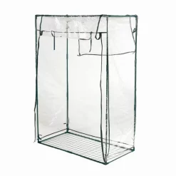 Tomaten-Gewächshaus, 100 X 50 X 150 Cm, Grün, PVC-Folie, Gitterboden