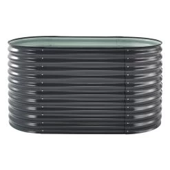 Titelseite -Gartengeschäft 0980250148 Hochbeet Welle oval Stahlblech mit Kantenschutz anthrazit 2 94158