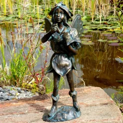 Rottenecker Fee Stehend, Bronze, 36 X 18 X 19 Cm 5 Rottenecker Fee Stehend, Bronze, 36 X 18 X 19 Cm -Gartengeschäft 0980306259 Fee stehend H36xB18xT19cm 75585