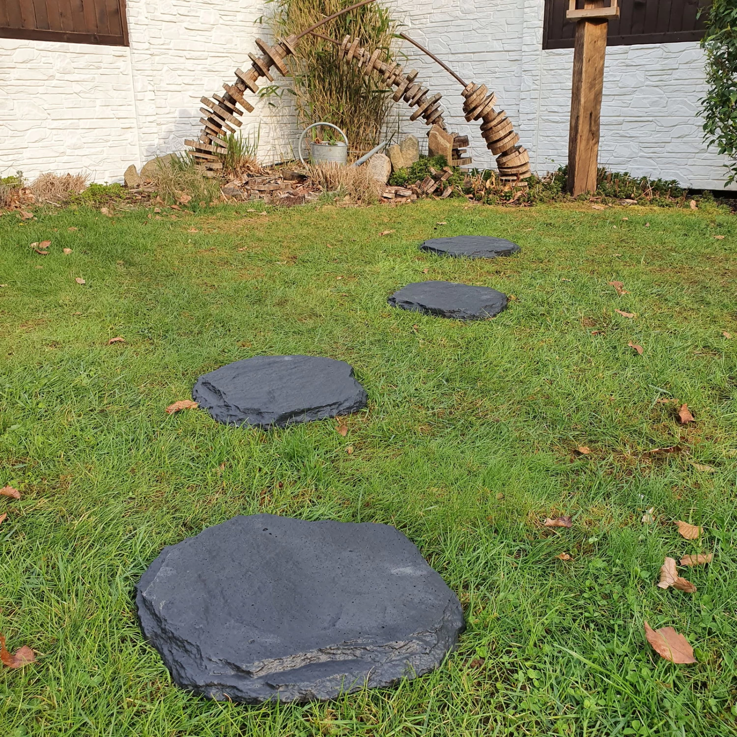 20er-Set Beton-Trittstein 'Typ A', Anthrazit, In Natursteinoptik, 42 X 37 X 3 Cm 1 20er-Set Beton-Trittstein 'Typ A', Anthrazit, In Natursteinoptik, 42 X 37 X 3 Cm