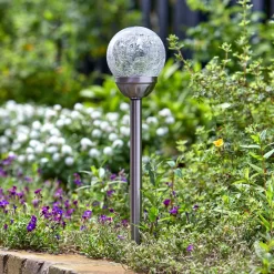 Classic Majestic Pfahlleuchte, Edelstahl / Glas, Silber, 47 X 10 Cm, 5er Pack