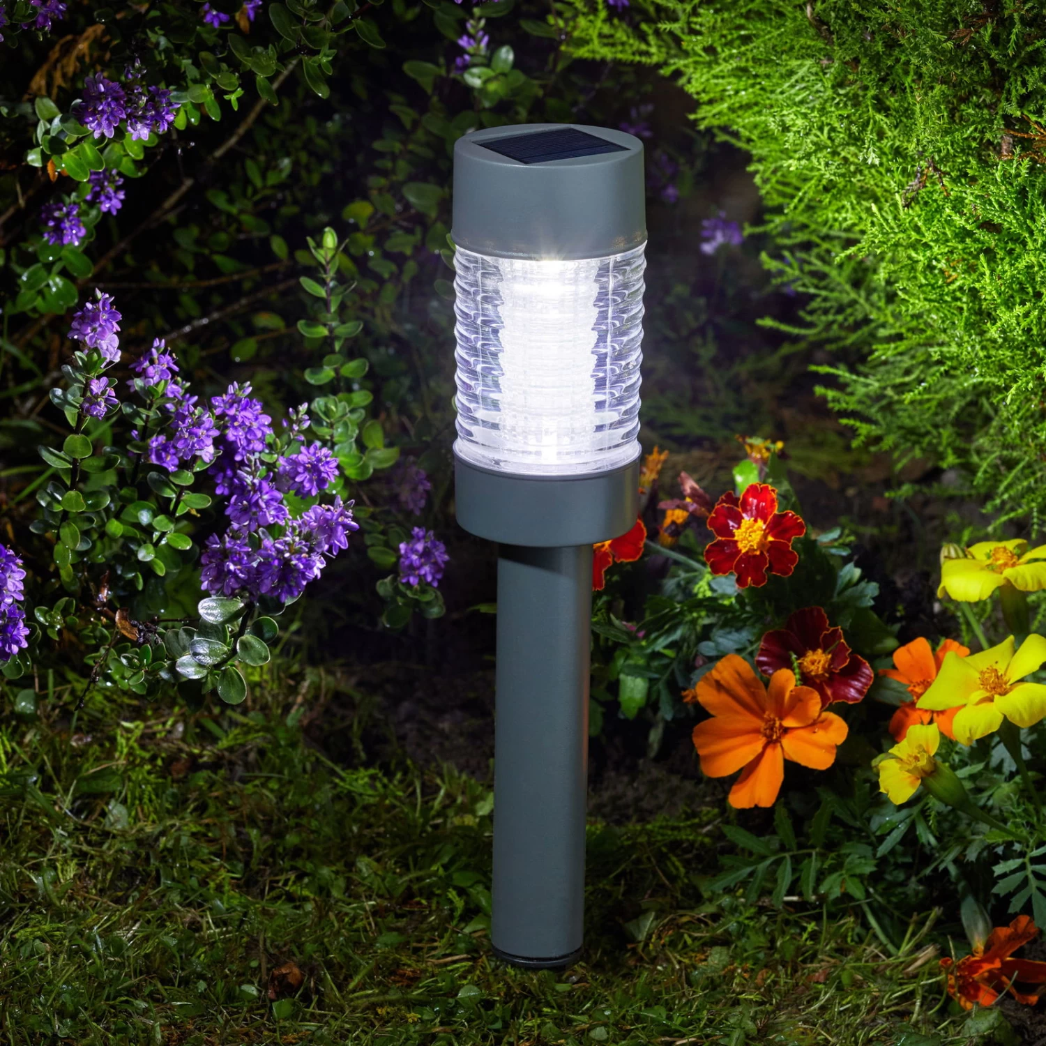 Solar Leuchte 'Martini' 365, Dunkelgrau, Ca. Ø 41 X 6 Cm 2 Solar Leuchte 'Martini' 365, Dunkelgrau, Ca. Ø 41 X 6 Cm – Bild 2