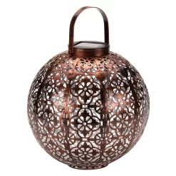 Solarlaterne Damast, Bronze, Ø 18 Cm