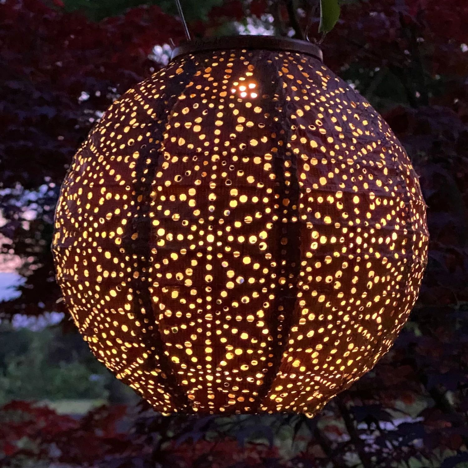 Solarlaterne 'Round 20', Kupfer, Ø 20 X 18 Cm 1 Solarlaterne 'Round 20', Kupfer, Ø 20 X 18 Cm