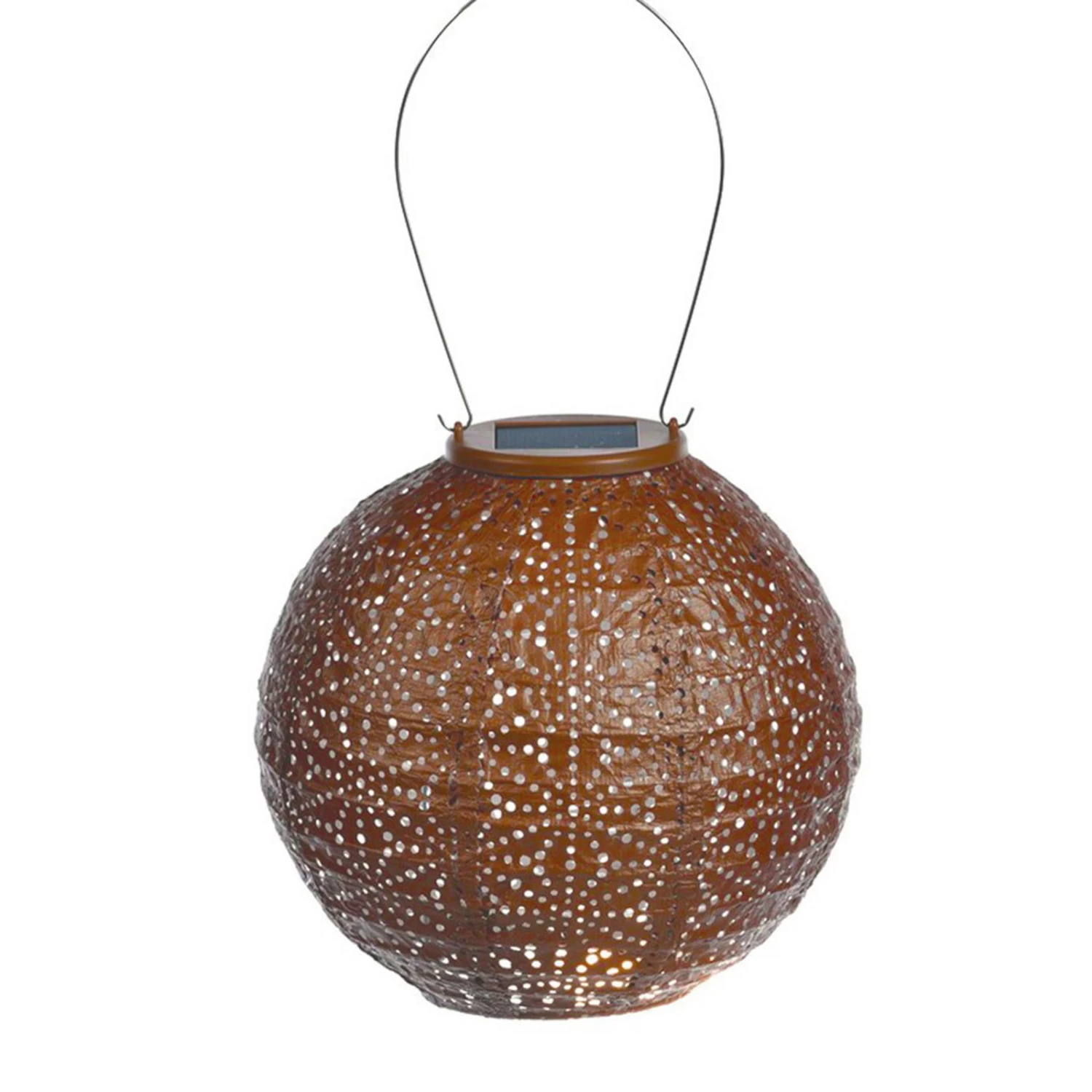 Solarlaterne 'Round 20', Kupfer, Ø 20 X 18 Cm 2 Solarlaterne 'Round 20', Kupfer, Ø 20 X 18 Cm – Bild 2