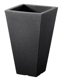Pflanzgefäß 'Capri', Anthrazit, 27 X 27 X H 45 Cm