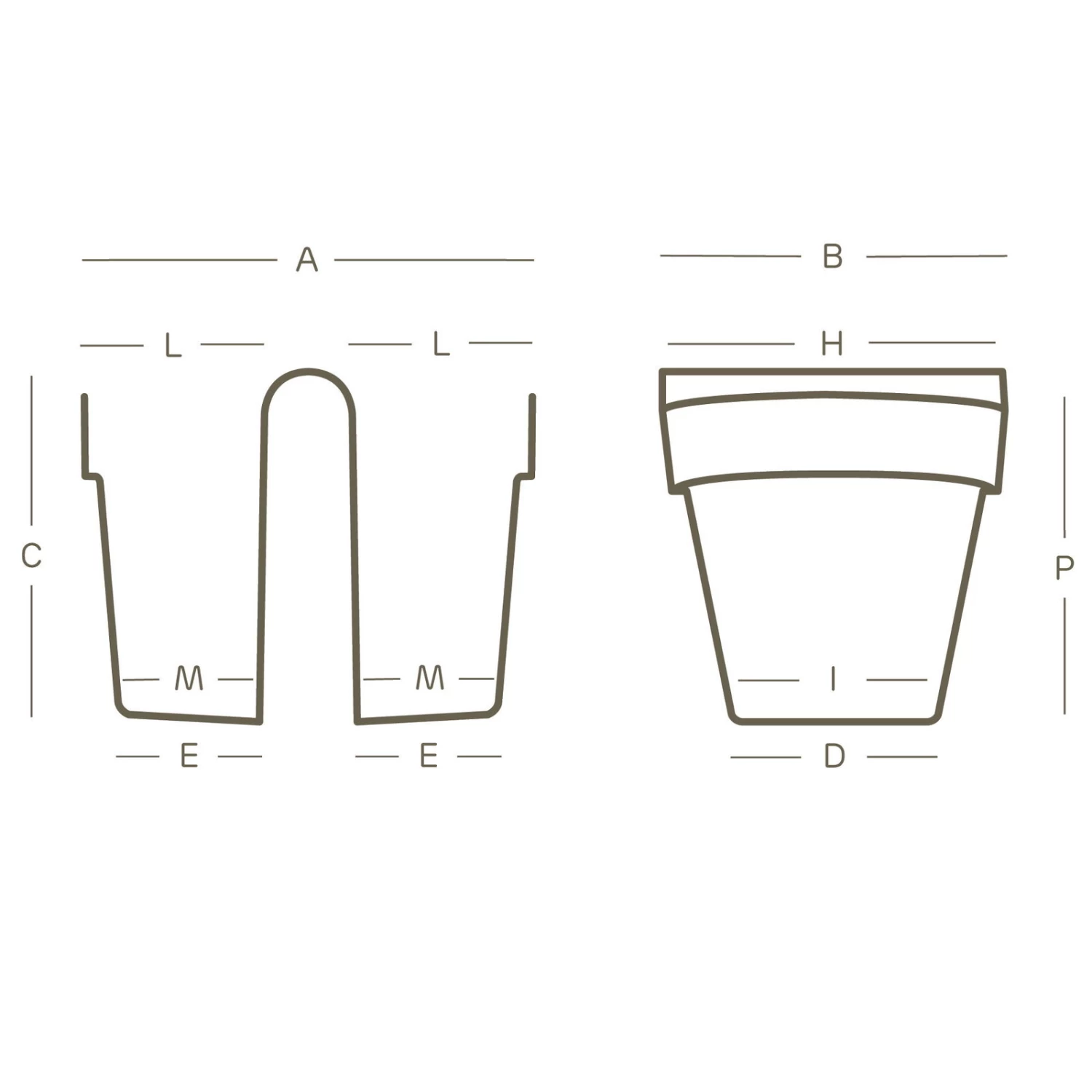 Balkon-Hängetopf Be Up Duo Mit Wasserreservoir Farbe Sand, 25 Cm, Erdvol. 8 L 2 Balkon-Hängetopf Be Up Duo Mit Wasserreservoir Farbe Sand, 25 Cm, Erdvol. 8 L – Bild 2