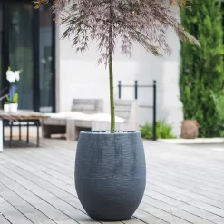 Pflanzgefäß Graphit Egg, Anthrazit, Wasserdicht, Robust -Gartengeschäft 3210103698 Pflanzgefaess Graphit Egg anthrazit D50xH60cm 53Ltr 1 62076