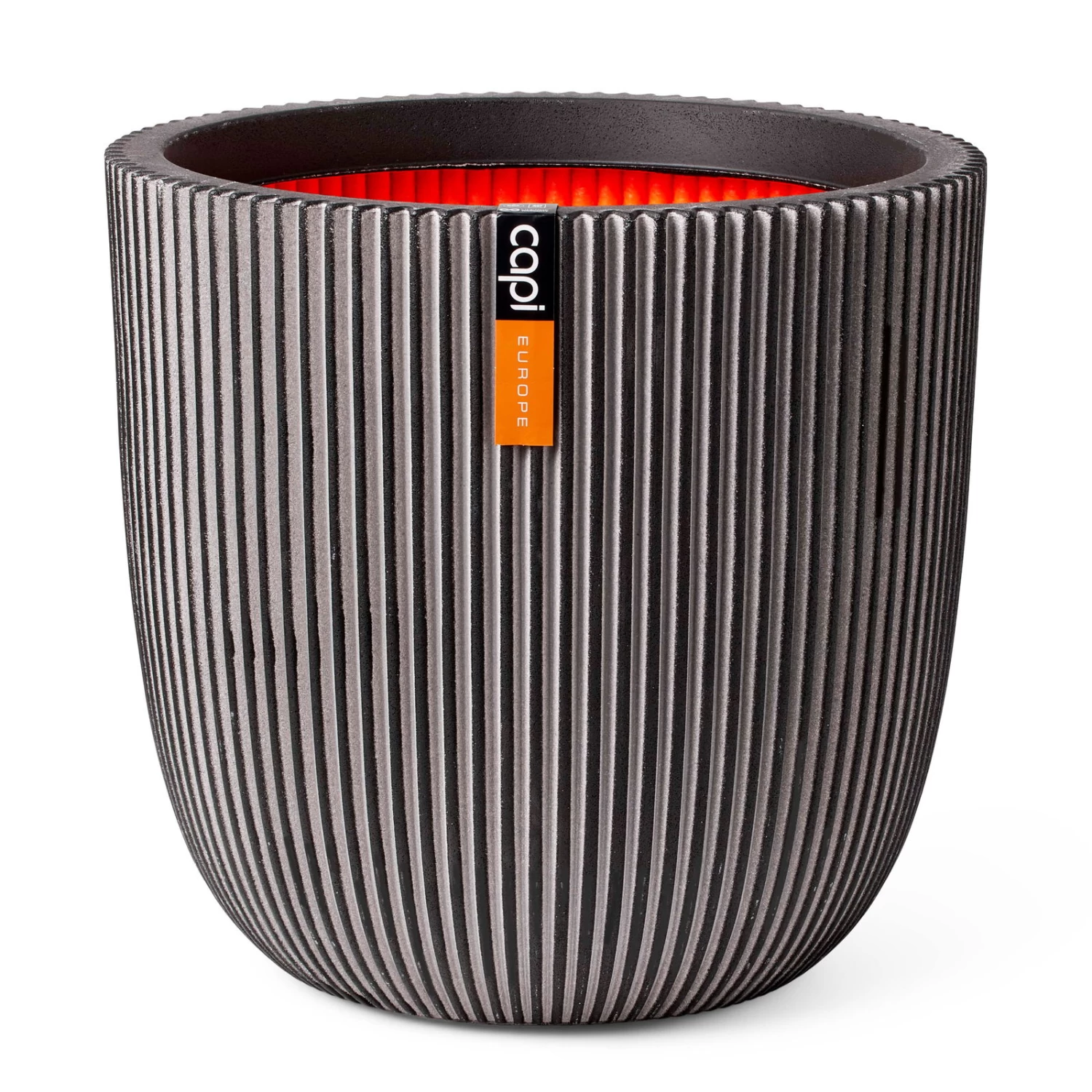 Pflanzgefäß 'Groove', Anthrazit, Ø 35 X H 34 Cm 1 Pflanzgefäß 'Groove', Anthrazit, Ø 35 X H 34 Cm