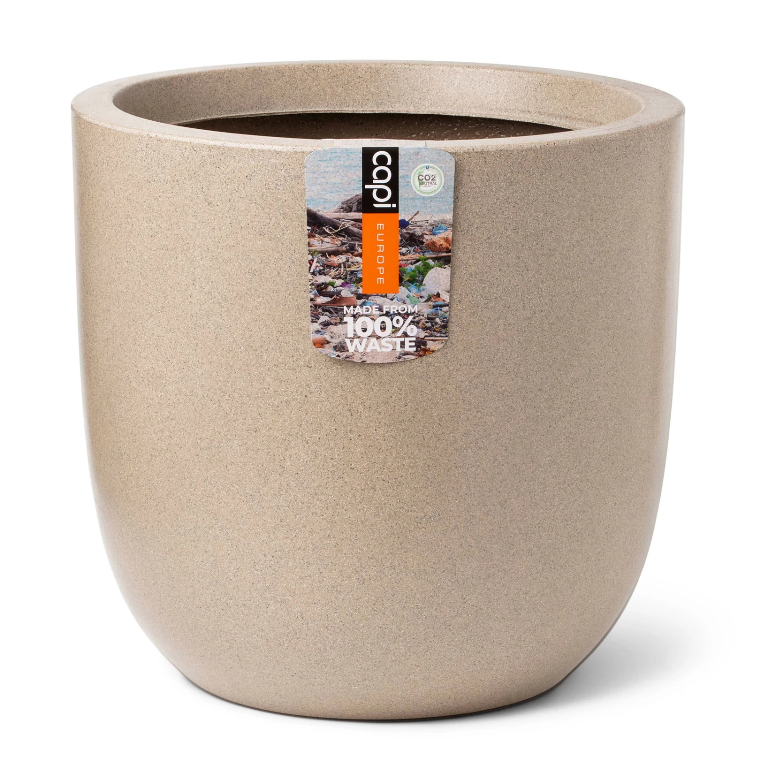 Pflanzgefäß 'Smooth', Beige, Ø 35 X H 34 Cm 1 Pflanzgefäß 'Smooth', Beige, Ø 35 X H 34 Cm