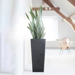 Pflanzgefäß 'Rotterdam MidHigh', Dunkelgrau -Gartengeschäft 3210104155 pflanzgefaess rotterdam high 3 117475