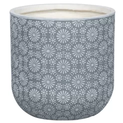 Pflanzgefäß 'Chester 02', Hellgrau, Ø 25 X H 25 Cm