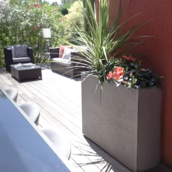 Pflanzkasten Graphit Crunch High, Anthrazit, Wasserdicht, Doppelwandig -Gartengeschäft 3230101031 Pflanzkasten Graphit Crunch High anthrazit L99 5xB29 5xH78 5cm 63l 2 59182