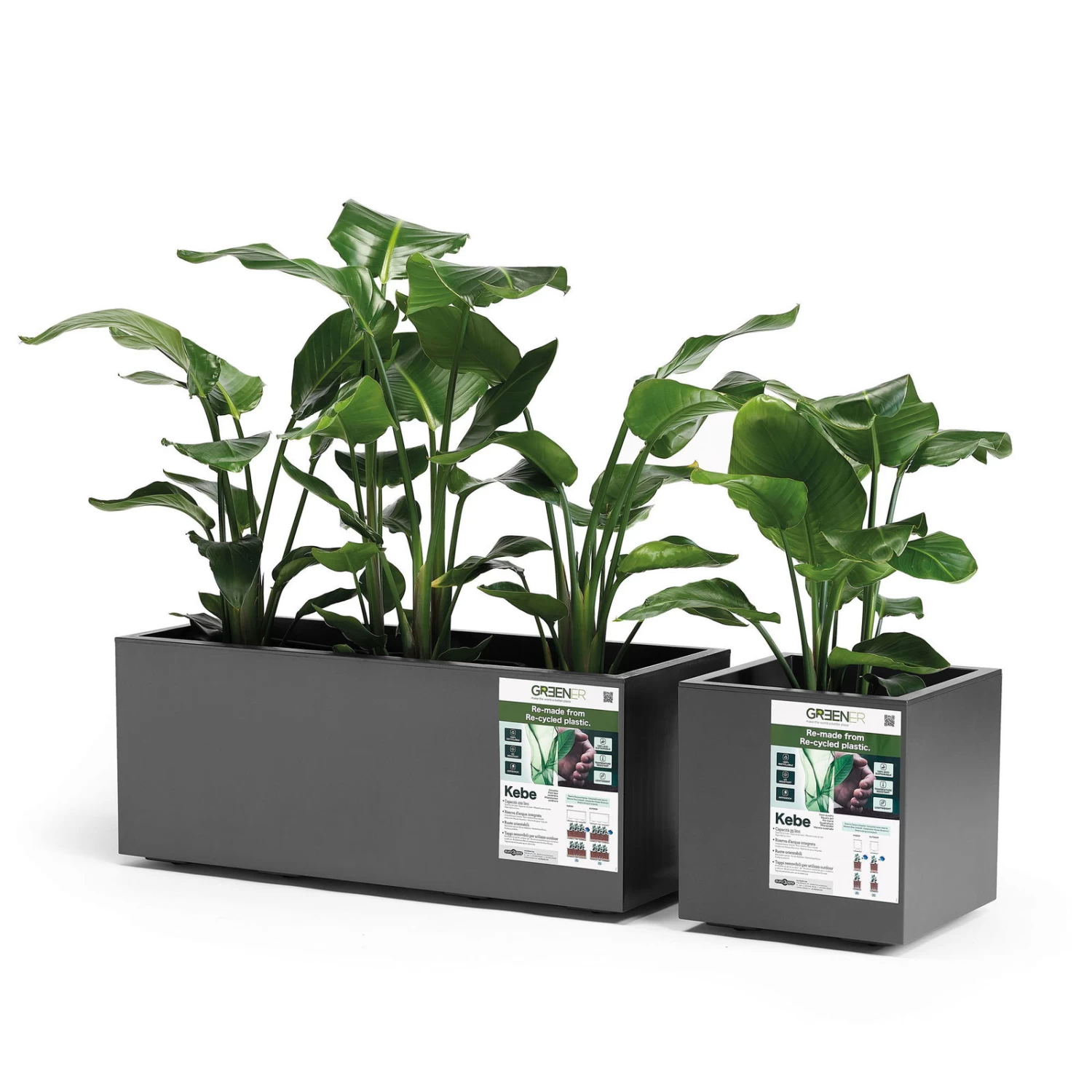 Pflanzkasten 'Kebe', Anthrazit, 102 Liter, 39,5 X 99,5 X 39,5 Cm 2 Pflanzkasten 'Kebe', Anthrazit, 102 Liter, 39,5 X 99,5 X 39,5 Cm – Bild 2