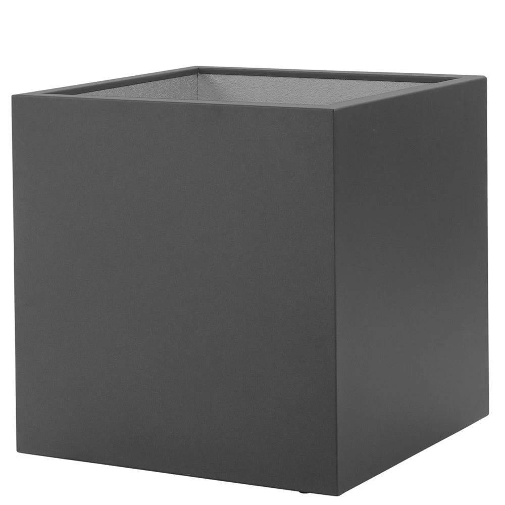 Gartensilber Pflanztrog Kubus Anthrazit 1 Gartensilber Pflanztrog Kubus Anthrazit
