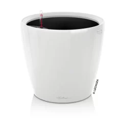 LECHUZA Classico Premium 35 LS, Weiß Hochglanz, All-in-One-Set, Ø 35 Cm, H:33 Cm -Gartengeschäft 3325100232 Classico Premium 43LS wei All in OneSet D43xH40cm RGB 3 7768 1