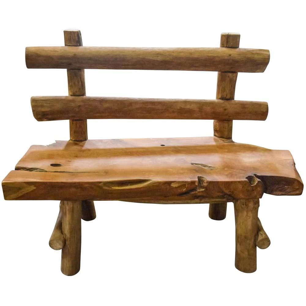 Wurzelholzbank "Farmhouse" Aus Recyceltem Teakholz, Länge Ca. 110-120 Cm 1 Wurzelholzbank "Farmhouse" Aus Recyceltem Teakholz, Länge Ca. 110-120 Cm