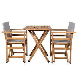 Holz-Regiesessel 'Matera' -Gartengeschäft 3910201636 Holz Regiesessel Matera Textilen grau 10 102296