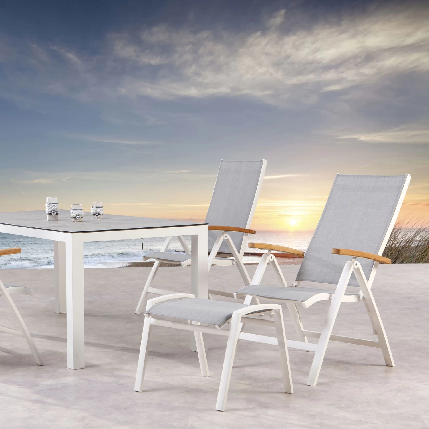 Best Klappsessel Cavalese / Weiß, Bequem, Pflegeleicht, Schlicht 2 Best Klappsessel Cavalese / Weiß, Bequem, Pflegeleicht, Schlicht – Bild 2