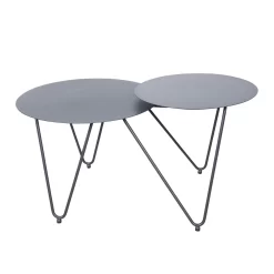 4-teilige Lounge-Gruppe 'Bella', Schwarz, Inklusive Auflagen -Gartengeschäft 3910302533 Alu Loungergruppe Bella 4tlg schwarz inkl Kissen hellgrau9 74491