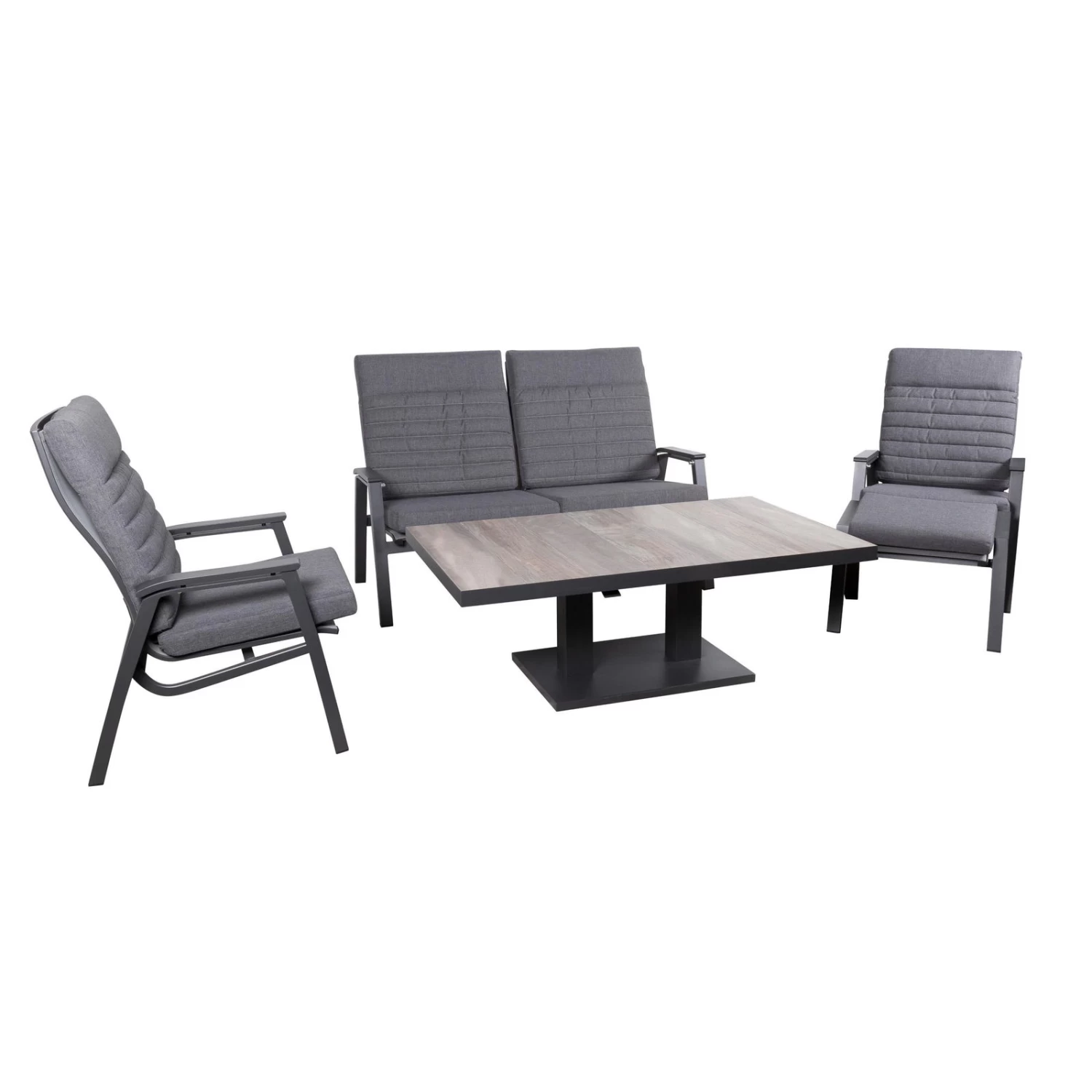 Gartenlounge-Set 'Paris' Inkl. Auflagen, 5-teilig 2 Gartenlounge-Set 'Paris' Inkl. Auflagen, 5-teilig – Bild 2