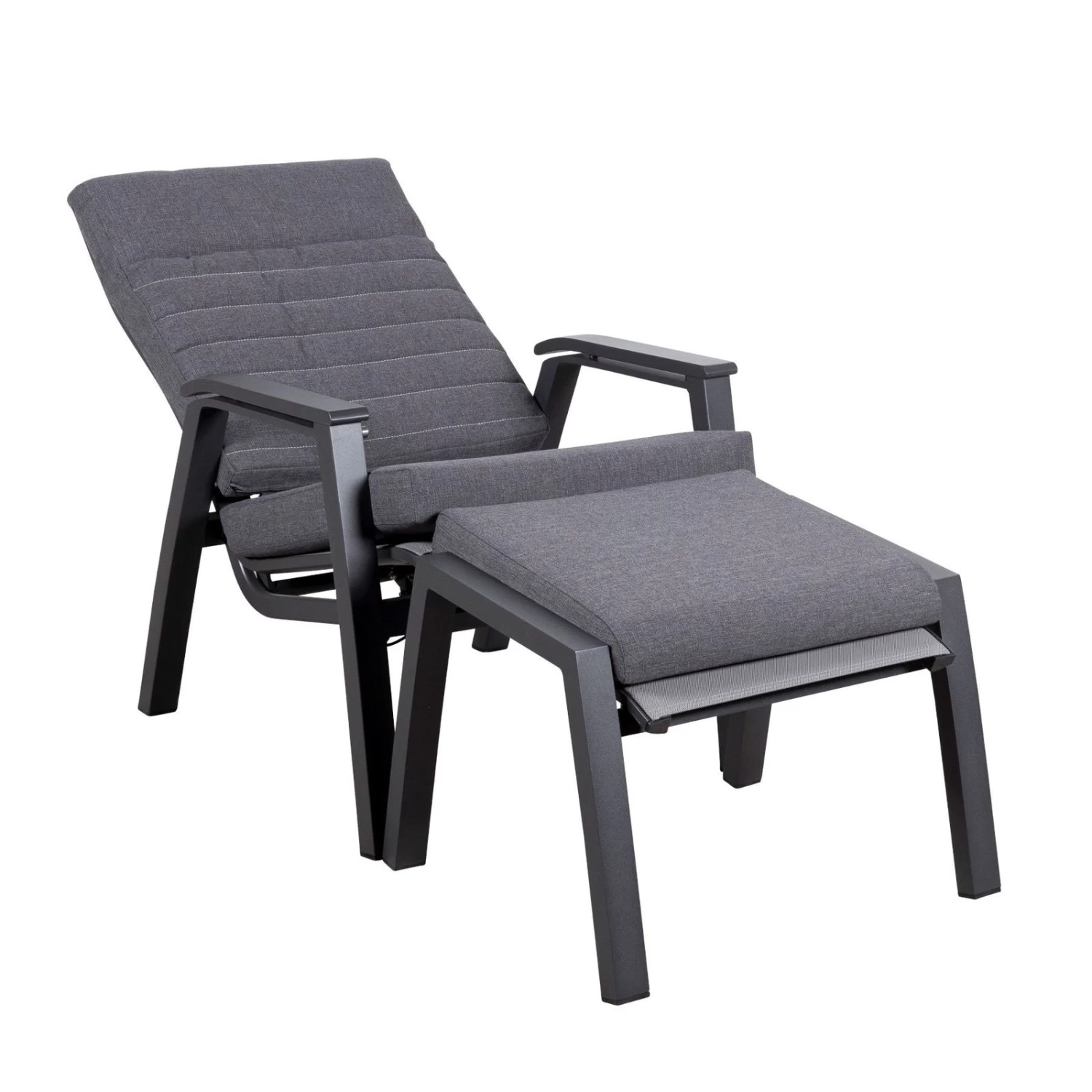 Loungesessel 'Paris', Grau/schwarz 6 Loungesessel 'Paris', Grau/schwarz – Bild 6