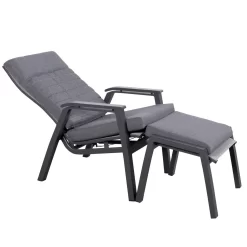 Loungesessel 'Paris', Grau/schwarz 23 Loungesessel 'Paris', Grau/schwarz -Gartengeschäft 3910302694 Loungesessel Paris inkl Auflage 11 118552