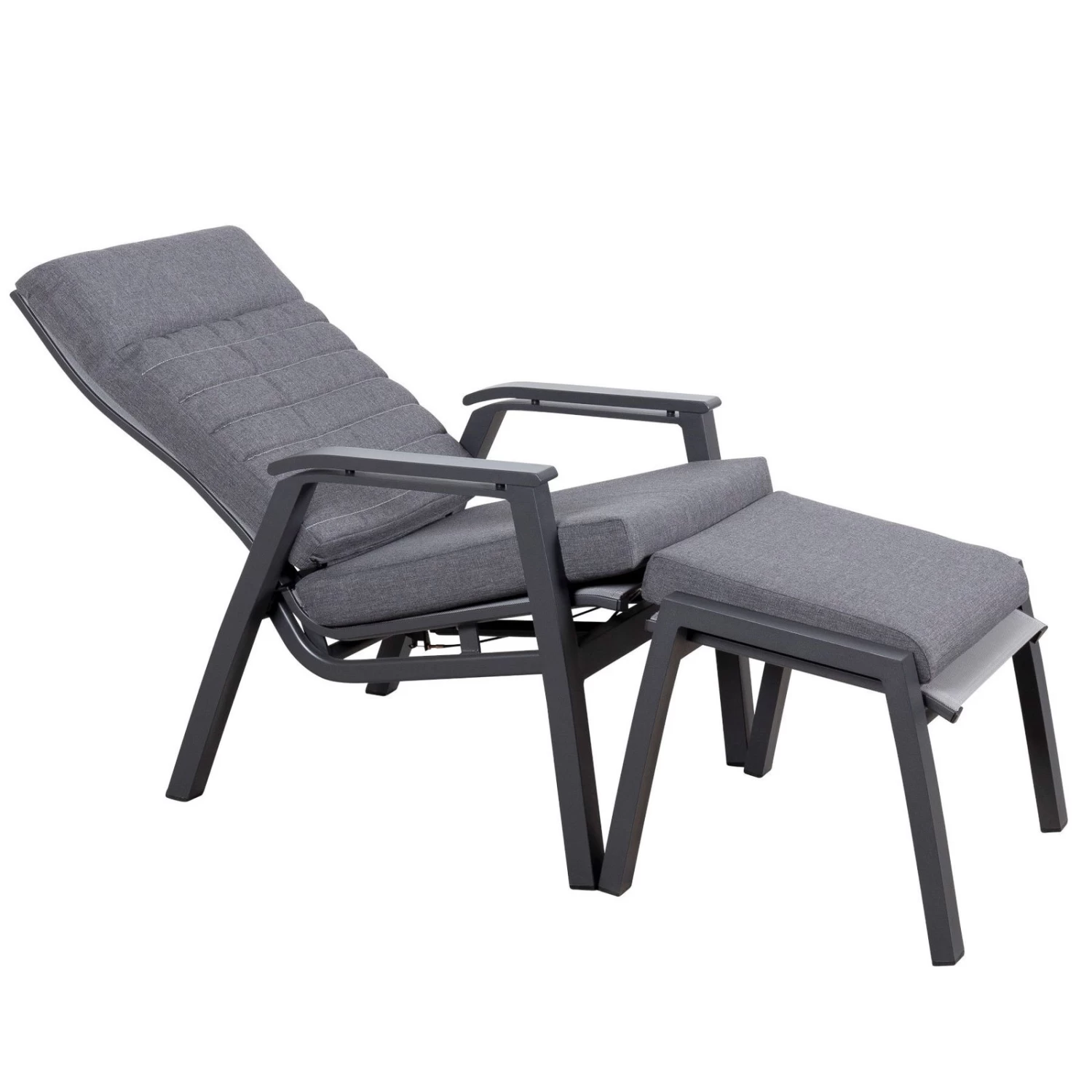 Loungesessel 'Paris', Grau/schwarz 5 Loungesessel 'Paris', Grau/schwarz – Bild 5