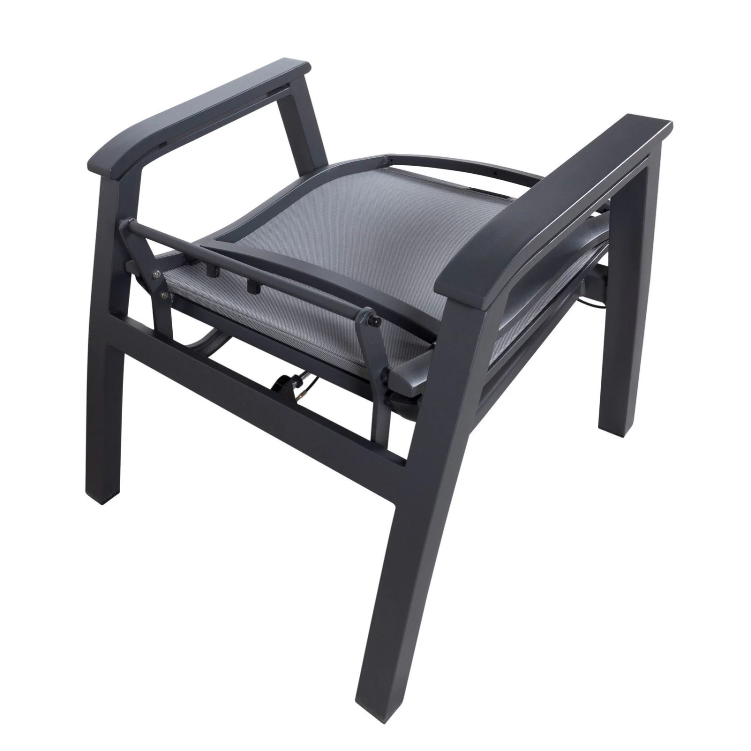 Loungesessel 'Paris', Grau/schwarz 10 Loungesessel 'Paris', Grau/schwarz – Bild 10