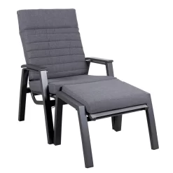 Loungesessel 'Paris', Grau/schwarz 25 Loungesessel 'Paris', Grau/schwarz -Gartengeschäft 3910302694 Loungesessel Paris inkl Auflage 9 118554