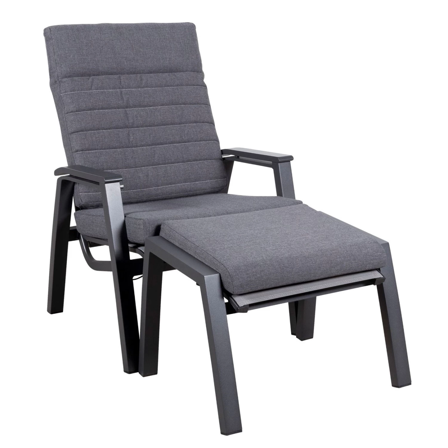 Loungesessel 'Paris', Grau/schwarz 7 Loungesessel 'Paris', Grau/schwarz – Bild 7