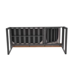 Dining-Bank 'Jimmy', 3-Sitzer, Grau, Ca. 191 X 89 X 75 Cm -Gartengeschäft 3910302713 Dining Bank Jimmy 3 Sitzer inkl Auflagen 10 121605