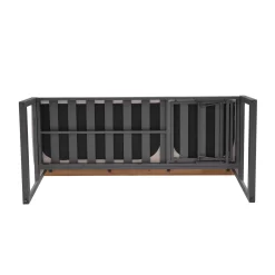 Dining-Bank 'Jimmy', 3-Sitzer, Grau, Ca. 191 X 89 X 75 Cm -Gartengeschäft 3910302713 Dining Bank Jimmy 3 Sitzer inkl Auflagen 9 121606