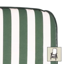 Best Hochlehnerauflage Grün/weiß, Ca. 120 X 50 X 6 Cm -Gartengeschäft 3910407115 Hochlehnerauflage gruen weiss 120x50x6cm Dessin 4 25129