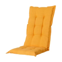 Madison Hochlehnerauflage 'Panama', Gelb, Ca. 123 X 50 Cm