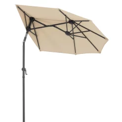 Balkonschirm Salerno Mezza, Mit Schutzhülle, Ca. 150 X 150 Cm, Natur -Gartengeschäft 3910503029 Balkonschirm Salerno mezzo ca150x150cm natur4 71353