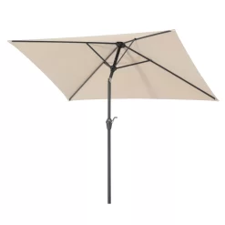 Mittelstockschirm 'Bilbao', Ca. 210 X 130 Cm, Natur -Gartengeschäft 3910503141 Sonnenschirm Bilbao natur 2 90421