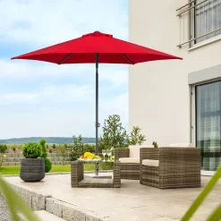 Mittelstockschirm 'Sevilla', Ø Ca. 270 Cm -Gartengeschäft 3910503155 Sonnenschirm Sevilla rot 5 90495