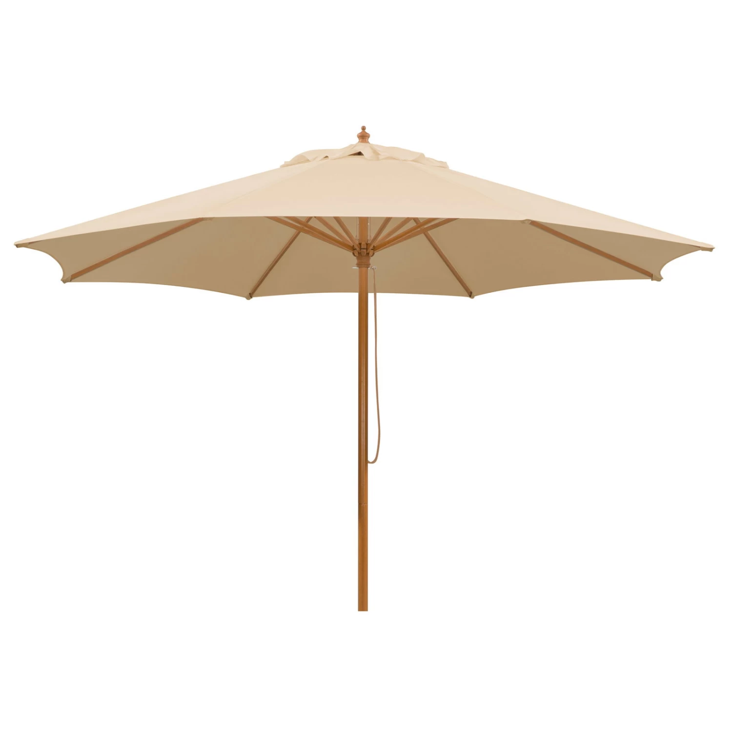 Mittelstockschirm 'Malaga', Ø Ca. 300 Cm, Natur 2 Mittelstockschirm 'Malaga', Ø Ca. 300 Cm, Natur – Bild 2