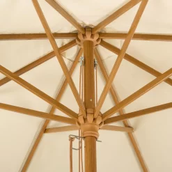 Mittelstockschirm 'Malaga', Ø Ca. 300 Cm, Natur 7 Mittelstockschirm 'Malaga', Ø Ca. 300 Cm, Natur -Gartengeschäft 3910503156 Sonnenschirm Malaga natur 4 90498